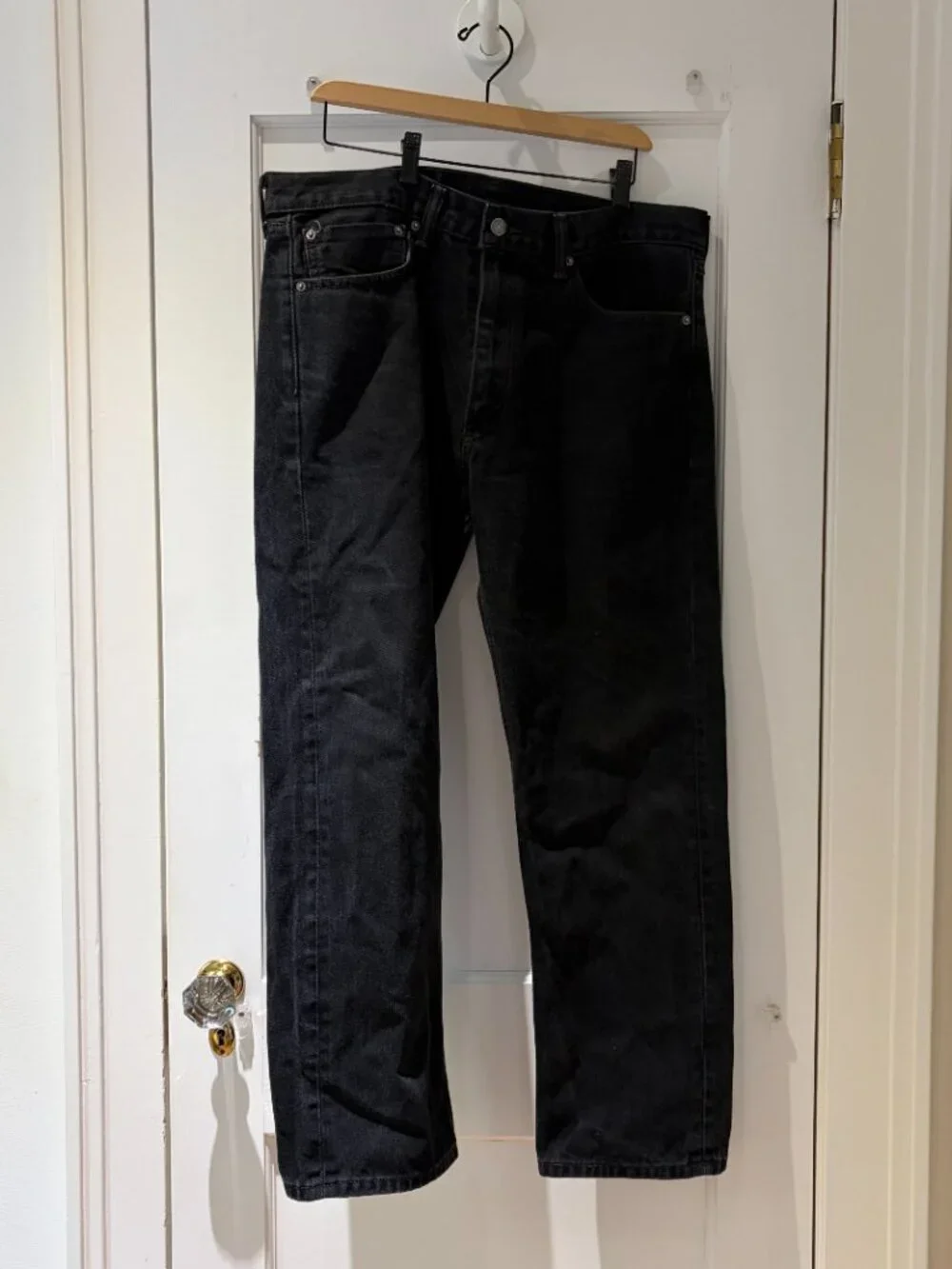 Levi's 505 Regular Fit Men's Black Jeans 36 x 29 PC9-00505-0260